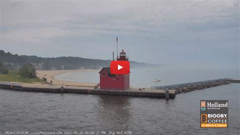 webcam holland michigan|Live video from Holland State Park from Spyglass Condos camera